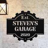 Personalized Garage Name Sign ~ Metal Porch Sign, Metal Tree Sign, Front Door Metal Sign, Patio Metal Sign, Metal Décor, Metal Art