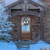 Christmas Wreath Monogram Outdoor Sign ~ Christmas Door Hanger, Personalized Christmas Décor, Custom Winter Porch Sign, Christmas Porch Sign