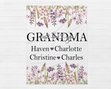 Grandma We Love You, Mothers Day Blanket, Mothers Day Gift, Grandchild Blanket, Personalized Gift, Gift For Grandparent, Birthday Gift