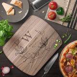 Handmade Cutting Board Personalized Rustic Quote Design, Wedding & Anniversary Gift for Couples, Housewarming and Closing Present